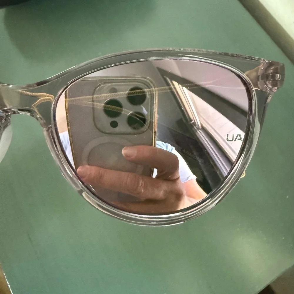 Under Armour Expanse Sunglasses Clear Purple Rose‎ Gold Mirror UA EXPANSE 141TE